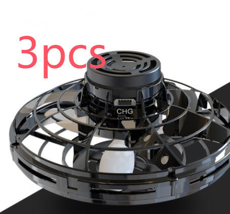 Mini Fingertip Interactive Toy Drone LED UFO Type Flying Helicopter Spinner Toy Kids