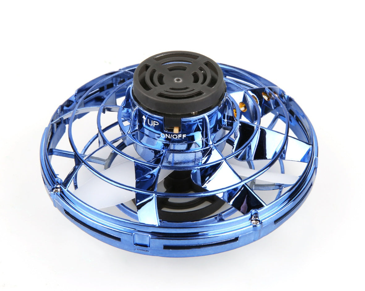 Mini Fingertip Interactive Toy Drone LED UFO Type Flying Helicopter Spinner Toy Kids