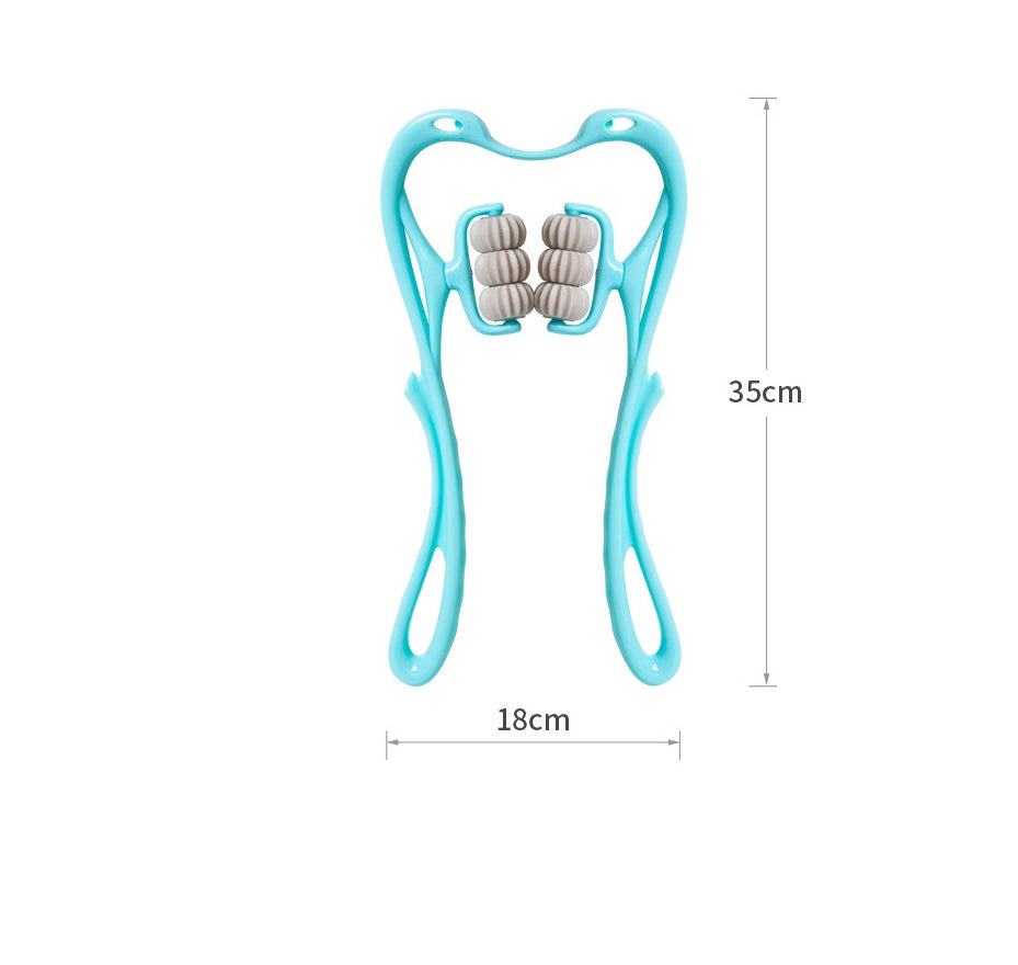 Multifunctional Manual Six-wheel neck massager
